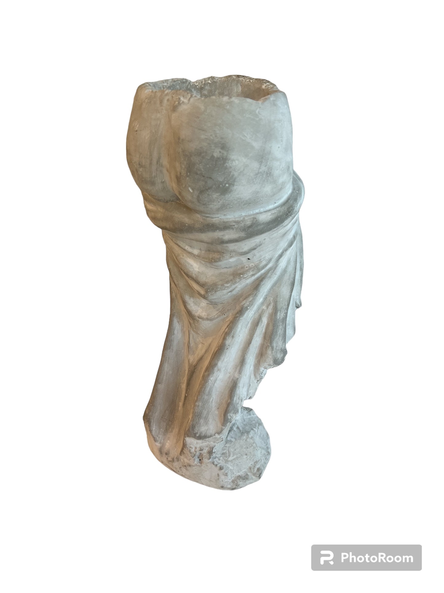 Cement Lady Skirt Vase