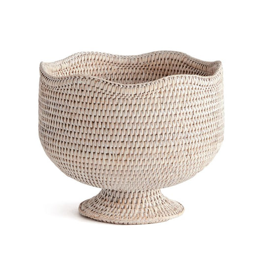 Rattan Footed Cachepot