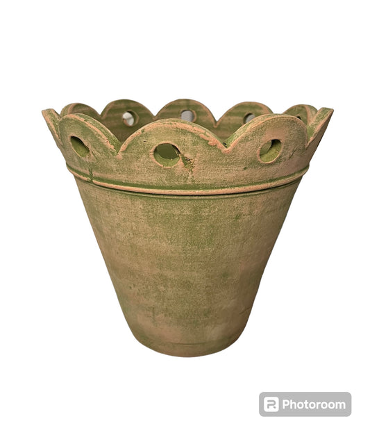 Botanical Court Pendu Pot Large - Verde Natural